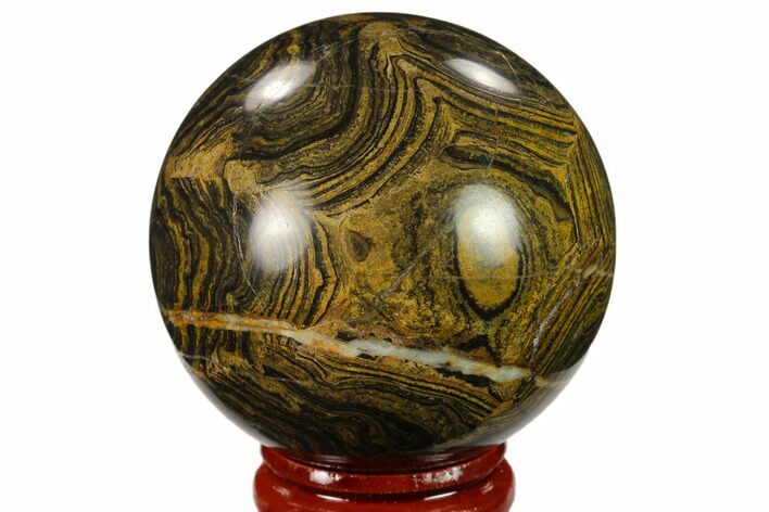 Polished Stromatolite (Greysonia) Sphere - Bolivia #134721